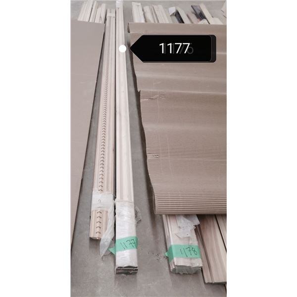 Oak dental crown moulding & paintable chair rail.