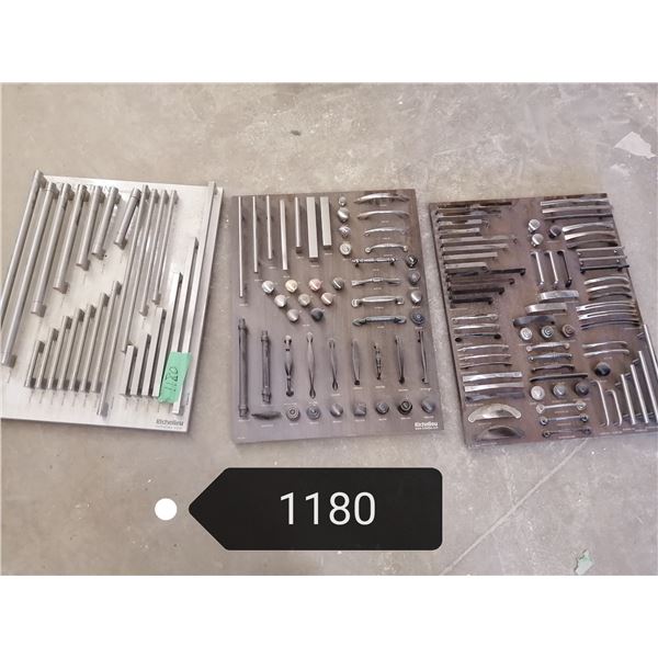 2 large cabinet hardware displays & 1 large appliance hardware display