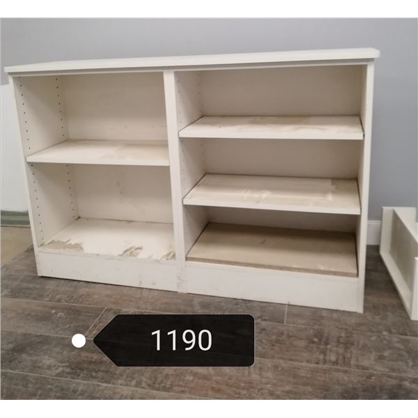 45 x 30 x 12  open shelf cabinet with top.