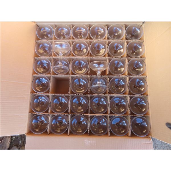 box of dessert glasses