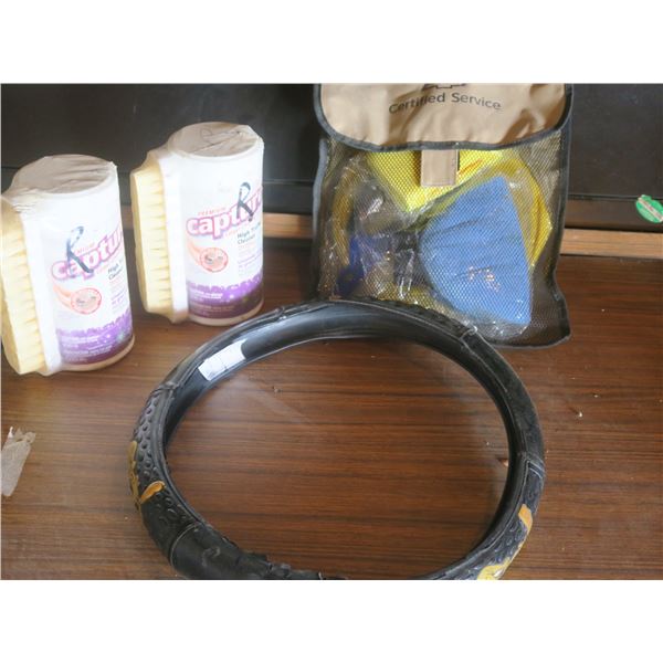 Car Detail Kit / Steering Wheel Coverr / Carpet Cleaner