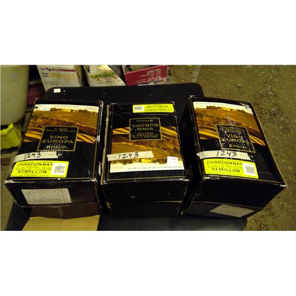 Wine Making syrup 3 boxes