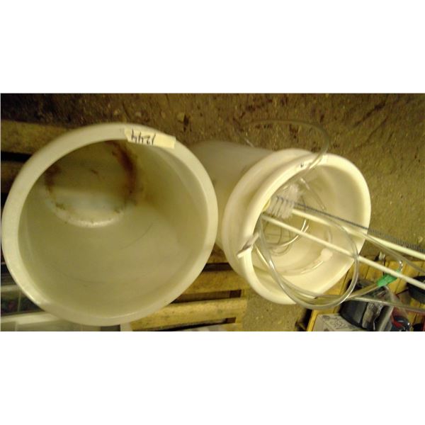 Wine making tubs and misc supplies
