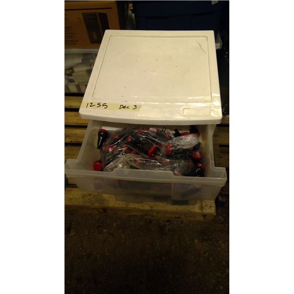 Roller Cart filled with stamp making supplies