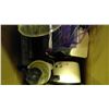 Image 2 : Receivers, crock pot, fry pan, and misc items in box