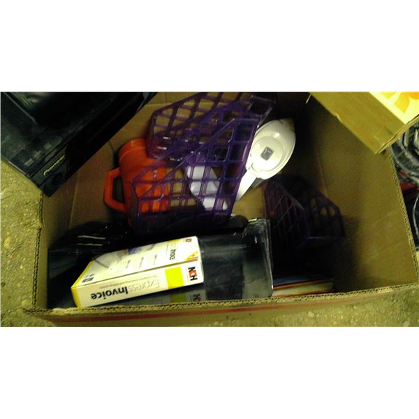 Office organizers, toner cartridges, DVD, portfolios and misc