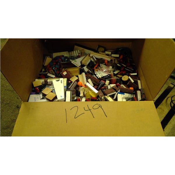 Box of Rubber stamp making supplies