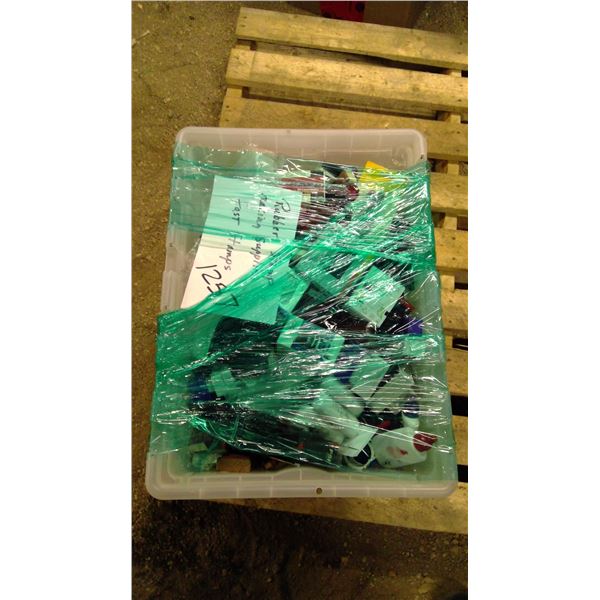 Tote of Rubber stamp making supplies