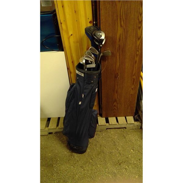 Golf clubs in bag