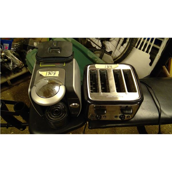 4 slice toaster with tassimo machine