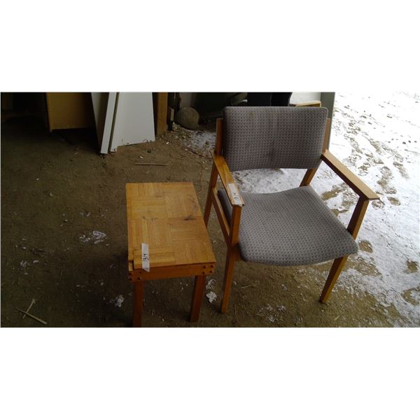 chair and side table