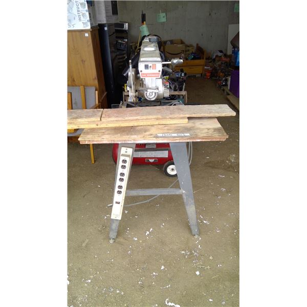 Dewalt Radial Arm saw on metal stand _ works