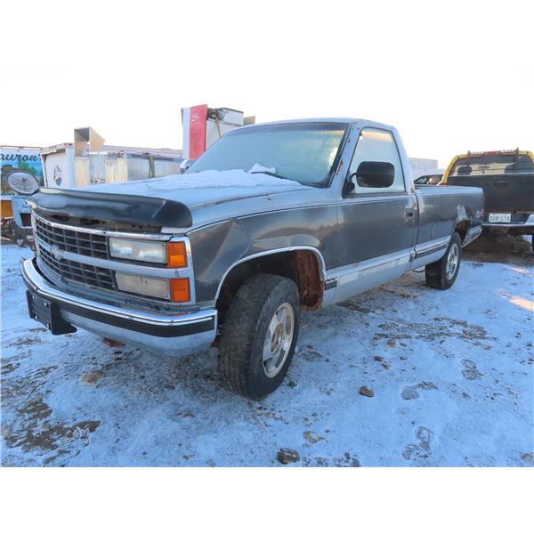 1992, CHEV 10/1500 SERIES PICKUP, Truck 1GCEK14KXNE154016