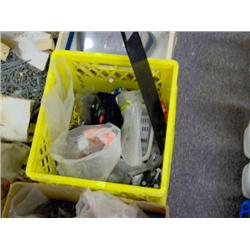 BOX ASSORTED NAILS AND HARDWARE