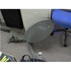 RCA SATELLITE DISH AND RECIEVER  #573