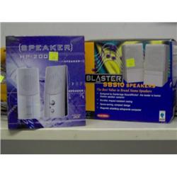 2 BOXES COMPUTER SPEAKERS
