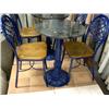 Image 1 : BLUE ROD IRON CHAIR  2 X BID