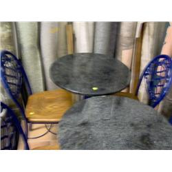 BLUE ROD IRON CHAIR  2 X BID