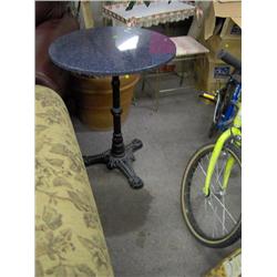 BLUE MARBLE TOP TABLE