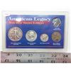 Image 1 : American Legacy: The War Years Edition. Includes 1943 Steel Cent, Silver Jefferson Wartime Nickel, S