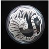 Image 1 : 2010 Lunar Lotus Year of the Tiger $15. Scalloped Edges. Proof with Ultra Heavy Cameo. Sterling Silv