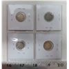 Image 2 : Lot of 4 Canadian Silver 5 Cents. Includes 1907, 1914, 1919 & 1920. Coins grade VG to Fine.