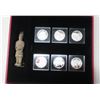 2015 Discover China set of 6 silver medals. Each one is different and includes a dragon, Great Wall 