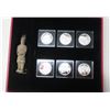 Image 1 : 2015 Discover China set of 6 silver medals. Each one is different and includes a dragon, Great Wall 