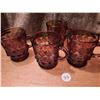 4 Brown Fire King Mugs