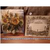 Image 1 : Original Sunflower painting dated 1942 w/Document found in back of frame