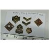 Image 1 : Military service pins & chevrons metal & enamel