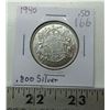 Image 1 : canada 1940 half-dollar .800 silver