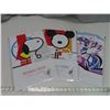 Image 1 : 3 premium signed art prints by canadian artist 11"x17"LTD.edition Bauhaus tunes series: snoopy & woo