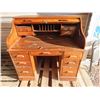 Image 1 : Winners Only vintage secretary desk with key 48"W x 46"H 29"D