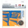 Image 1 : 2010 Vancouver Winter Olympic Games Sports Card with 2007 Colourized Figure Skating 25 Cents.