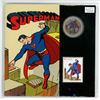 Image 1 : 2013 Superman 50 Cents Coin & Stamp Set. Colourized. Specimen. Housed in its original RCM folder of 