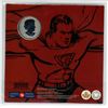 Image 2 : 2013 Superman 50 Cents Coin & Stamp Set. Colourized. Specimen. Housed in its original RCM folder of 