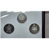 Image 3 : The Changing Face of Queen Elizabeth II  50 Cents. 3 different Canadian 50 Cents made of Silver or N
