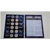 Image 3 : Canada 1999 – 2000 Millennium Quarter Collection. Complete set of 24 coins housed in a CWS folder.