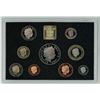 Image 2 : Great Britain. 1999 Proof Set. 9-coin set; the 5 Pounds depicts Princess Diana.