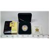 2004 50 Cent Easter Lily. Sterling Silver with Gold Plating. Proof. Housed in its original RCM case 