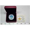 Image 1 : 2014 $10 Northern Lights. Colourized. 99.99% pure Silver. Proof. Housed in its original RCM case of 