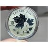 Image 2 : 2016 $10 Canadian Maple Leaves. 99.99% pure Silver. Housed in its original RCM case & box of issue.