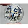 Image 2 : 2017 $10 Vancouver Canucks. Colourized. 99.99% pure Silver. Housed in its original RCM case & box of