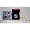 Image 1 : 2017 $10 Calgary Flames. Colourized. 99.99% pure Silver. Housed in its original RCM case & box of is