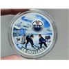 Image 2 : 2017 $10 Edmonton Oilers. Colourized. 99.99% pure Silver. Housed in its original RCM case & box of i