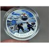 Image 3 : 2017 $10 Edmonton Oilers. Colourized. 99.99% pure Silver. Housed in its original RCM case & box of i