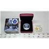 Image 1 : 2017 $10 Toronto Maple Leafs. Colourized. 99.99% pure Silver. Housed in its original RCM case & box 