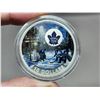 Image 2 : 2017 $10 Toronto Maple Leafs. Colourized. 99.99% pure Silver. Housed in its original RCM case & box 