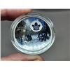 Image 3 : 2017 $10 Toronto Maple Leafs. Colourized. 99.99% pure Silver. Housed in its original RCM case & box 